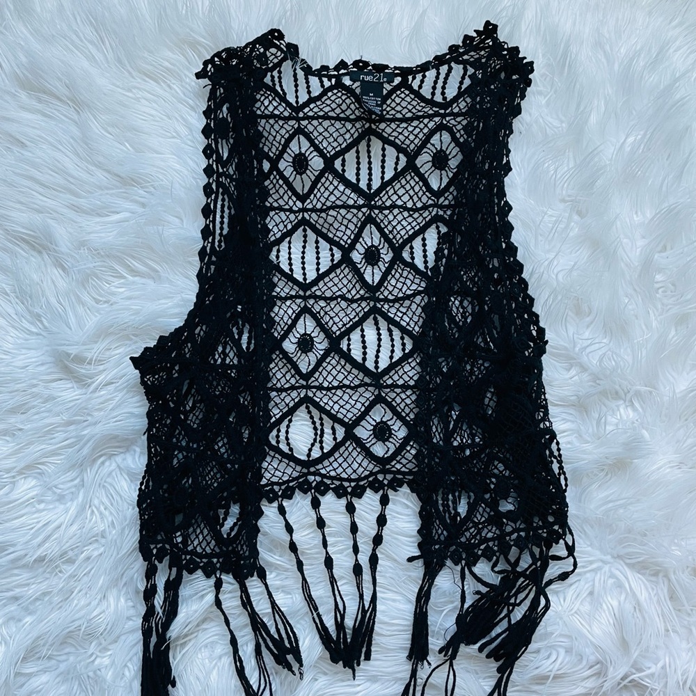 Laced Cropped Shrug